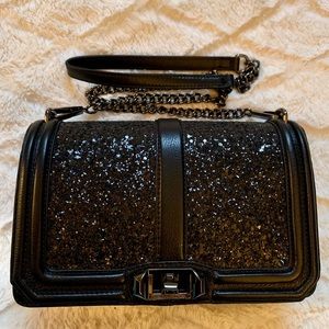 Rebecca Minkoff Glitter Sequin Love Crossbody